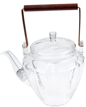 Mikinona Glasteekanne Im Chinesischen Stil Für Haushalt Tischwasserkessel Wohnaccessoire Multifunktionell Für Tee Kaffee Und Heißgetränke Zubereiten