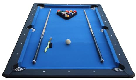 SOKKER – Billar americano con accesorios – Versión de bandeja portátil compacta, fácil transporte e instalación (azul, S)