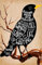 Bqzhue Metall-Blechschild im Vintage-Stil, Motiv: Amsel mit Liedtext, Wandkunst, Heimdekoration, Landhaus-Wandkunst für Zuhause, Schlafzimmer, Wohnzimmer, Wanddekoration, 20,3 x 30,5 cm