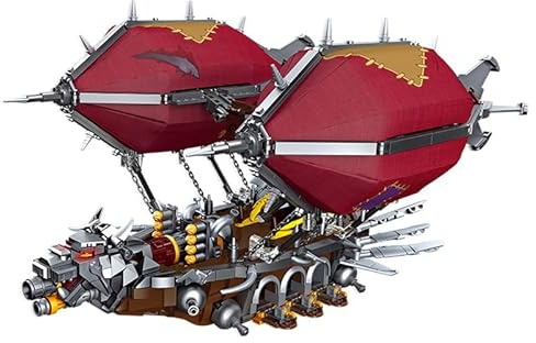 Aimmob Luftschiff Klemmbausteine Baustein Set, Film Technik Modellschiff Geschenk Sammlerstück für Erwachsene (1855 PCS)