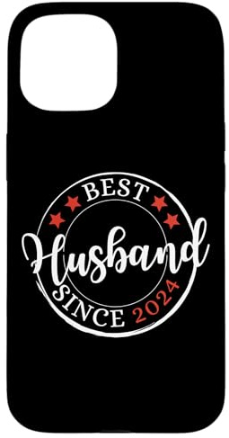 Carcasa para iPhone 15 Mejor Esposo Desde 2024, Marido del Aniversario de Matrimonio de Oro