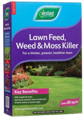 Westland Lawn Feed, Weed & Moss Killer 80sqm.
