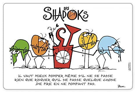 Tischset Shadoks Il vaut mieux pomper Assortis 30 X 45 passend 30 x 45 cm Winkler