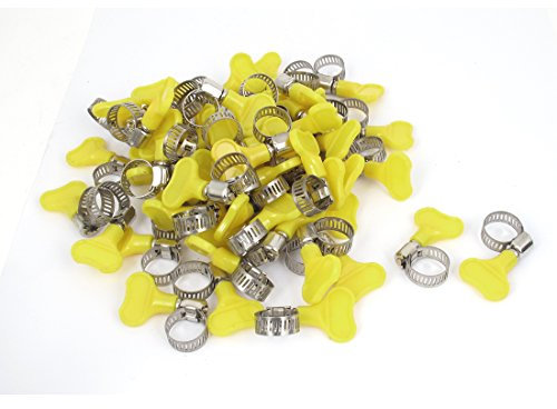 Aexit Adjustable 9mm-16mm Range Metal Tube Clip Key Type Hose Clamp 100 Pcs (6dacad221762d8d00d40704db4a649cd)