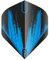 RED DRAGON Hardcore Radical Blue Splash Darts Flights - 4 Sets Per Pack