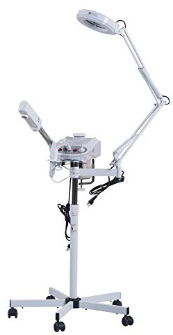 Eastmagic Professional Facial Steamer Machine & Mag Lamp & High Frequency Skin Care 3 in 1