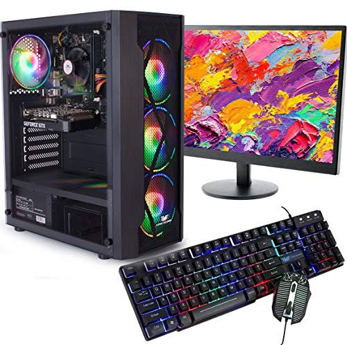 Veno Scorp GAMING PC Bundle Intel Core i7 2600 16GB Ram, 22 Full HD Led Monitor 256GB SSD + 1TB HDD GTX 1650 4GB Windows 10 Gaming PC USB 3.0