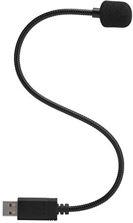 VBESTLIFE Microfono USB, Mini Mic Portatile Nero, per PC Laptop Computer Phone