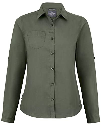 Craghoppers Women's Expert Womens Kiwi Long Sleeved Shirt Button Down Shirt (Pack of 1)