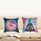 Ulticool - Kissenhülle - Chakra Heilung Aura Spiritualität Mandala - Set von 2 Motiven – 45 x 45 cm - Dekokissen ohne Füllung - Kissenbezug Zubehör für Sofa/Bett - Weiß Lila Blau