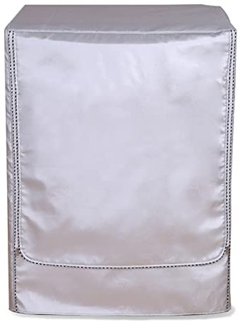 LUOHONG Copertura della lavatrice, Antipolvere Antipolvere Caricatore Anteriore Lavatrice Asciugatrice Custodia Protettiva Impermeabile, Silver Edge Zipper, M