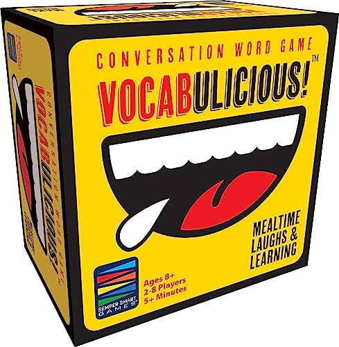 Semper Smart Games VOCABULICIOUS! The Vocabulary, Word, and Conversation Activity for Kids and Families – Fun Educational Game for Learning Vocabulary and Expression Skills