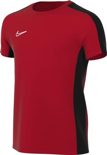 NIKE DX5482-657 K NK DF ACD23 TOP SS BR T-Shirt Unisex UNIVERSITÄTSROT/SCHWARZ/Weiss Größe M