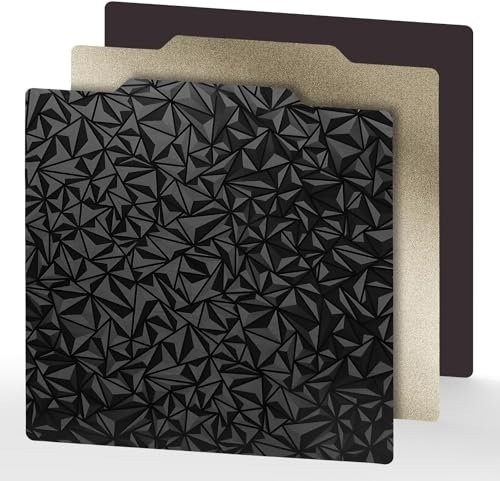 Tofelf 3D-Drucker-Bett Texturiertes PEI+ Glattes PEO 220x220mm Federstahl-Bauplatte mit magnetischer Aufkleberbasis für Artillery Genius/Pro/MK2/MK2A/Anet A8/Anet A6