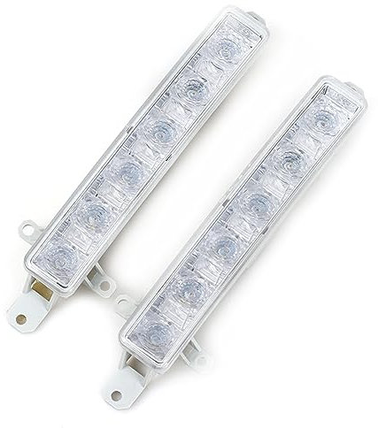 WOZIES 2 Stück Auto-Frontstoßstangen-Nebelscheinwerfer 9802795580 Nebelscheinwerfer Für Citroen C3 MK2 2009–2016