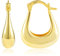 ALEXCRAFT 14K Ohrringe Gold Creolen Breit für Damen Goldener Ohrringe Vergoldete Geschenk für Frauen Freundin Mama Mädchen