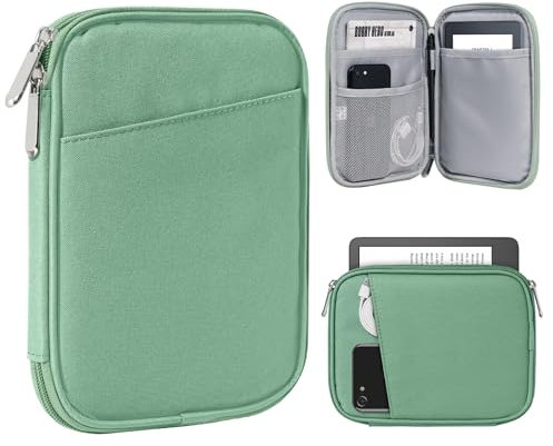 TiMOVO 6-7 Zoll Tablet-Hülle für den neuen Kindle Paperwhite und Kindle Colorsoft Signature Edition, Schutzhülle mit Tasche für Kindle E-Reader/Kindle Oasis, Bodhi Grün