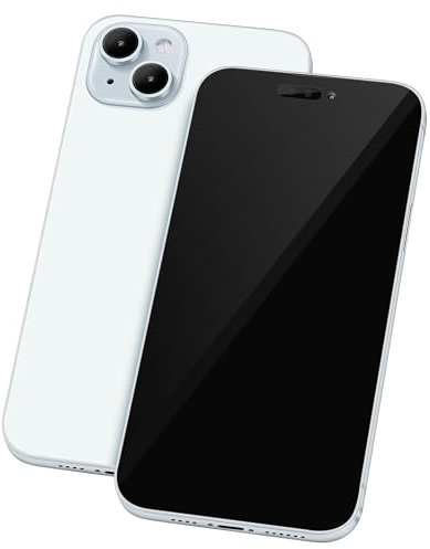 Perusha Gefälschte Telefon Modell [Ohne Logo] Dummy-Display Nicht funktionierende Replik Telefon Spielzeug für 15 Plus/Pro/Pro max (Für 15 Blau Schwarzer Bildschirm)