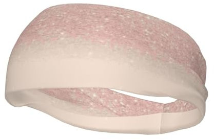 Fascia antisudore sportiva in oro rosa, traspirante, comoda per allenamento, tennis, basket e altre attività sportive