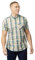 Ben Sherman Mens Gingham Overcheck Shirt Short Sleeved (Grass Green) L