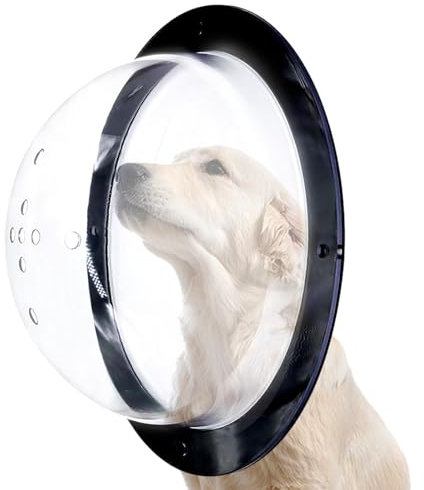 Dog Fence Window - Pet Fence Window, Peek Window | Acrylic Dome Dog Fence Peek Window, Pet Dome Window, Pet Peek Porthole Fence Window, Fence Mounted Dog Window for Pets, 12x13x5inch