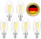 Oaomi E14 Kerze C35 E14 Led Warmweiss LED Lampe,6er 4W E14 Glühbirne Warmweiß 2700K ersetzt 40W Halogenlampe, Filament Fadenlampe Nicht Dimmbar E14 Led AC 220V-240V (C35-4)