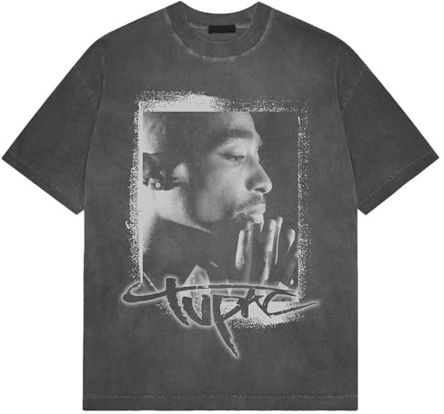 Tupac Spray Photo Limited Edition 999 Only Premium Wash T Shirt