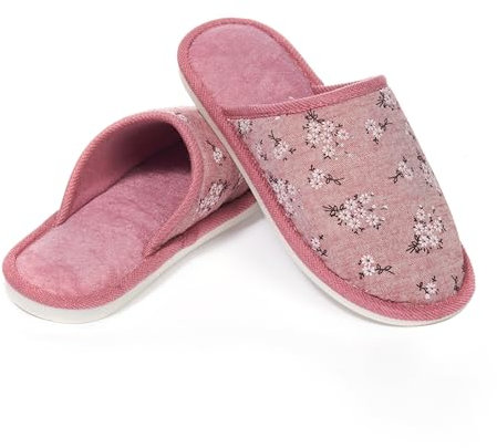 JOMIX Pantofole Donna Invernali da Casa Ciabatte Ragazze Calde Morbide da Inverno MD9668 Rosa 36/37