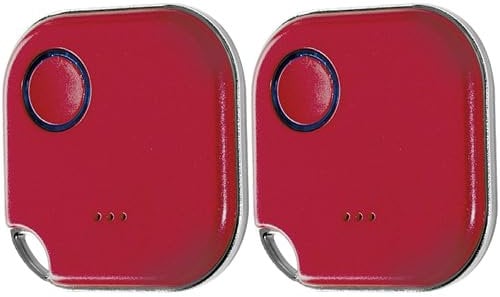 SHELLY Bluetooth Schalter u. Dimmer, Blu Button1, Plug&Play, rot, 2er Set