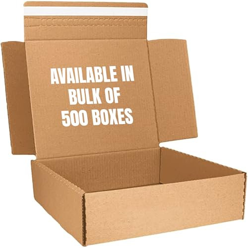 Venuscello 1 x Large Letter Cardboard Boxes 19 x 11.5 x 6.5 Inch – Peel & Seal Self-Adhesive Corrugated Boxes for Shipping, Parcel Posting, E-Commerce, Business & Gifts – Sturdy & Lightweight