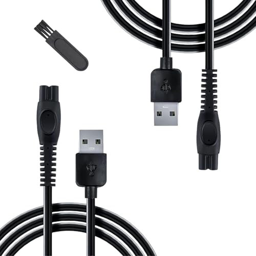 2PCS One Blade Charger for Philips 5v Beard Trimmer Shaver Charger Cable Compatible with Phillips QP2724 QP2834 QP1924 BT3238 MG5910 MG9520 MG7950 X5005 X5006
