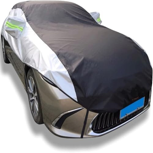 Halbgarage für Mercedes Classe C Sport Coupe2002-2005|4343 x1728 x1406 mm,Winddichte Sonnen-Windschutzscheiben-Abdeckung, wasserdichte Autoabdeckung für Schnee, Regen, Staub, Fahrzeugschutz im Freien