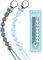 Yolnkos Catenella Portaciuccio Silicone Ciuccio Clips Catena Succhietto Catenelle per Ragazzi Ragazze Regalo per Baby Shower Deisgn a Pezzo Unico 2 Pezzi(Grigio,Blu)