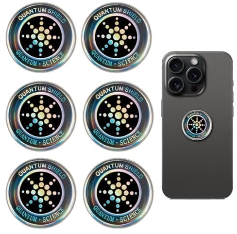 JRILUO 6 Stück Strahlenschutz Handy Aufkleber, Generisch Strahlenschutz Handy Aufkleber, Strahlung Abschirmung Sticker, Sticker,für Tablet, Radio, Laptop, Smartphone, Fernseheraufklebe