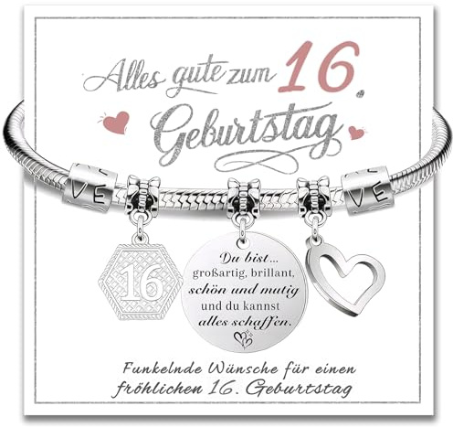 Geschenk Geburtstag 10 11 12 13 14 15 16 17 18 Jahre Mädchen, Armband Geburtstagsgeschenk Geburtstag Mädchen Geschenke für 10 11 12 13 14 15 16 17 18 Jährige