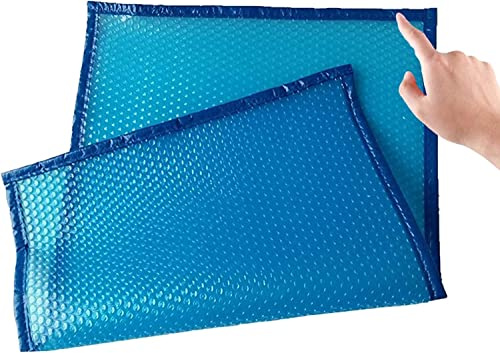 Copertina for piscina solare 1/2/3/4/5/6/7/8/9/10 M, foglio di bolle di protezione del riscaldamento a riscaldamento a piscina solare con bordo e anelli di tenuta(300x700cm(10ftx23ft))