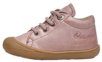 Naturino Chaussures Premiers Pas en Cuir doublés en Laine, Rose Clair 19