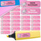 Sunnywall® Namensaufkleber Kinder Schule Einhorn Aufkleber Namensetiketten | 60 Stück Klebeetiketten zum Beschriften 4,8x1,6cm Kita Schulanfang | wasserfest