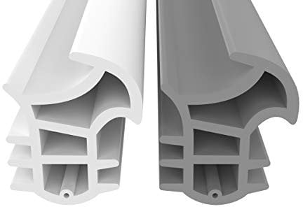 Stahlzargendichtung Weiß 25m - gegen Zugluft Lärm & Staub spart Heizkosten Dichtung Dichtungshöhe 17mm Dichtungsbreite 14mm Falz Türdichtung (Weiss 25m)