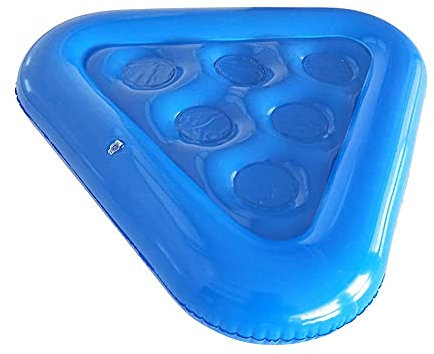 Uposao Aufblasbarer Getränkehalter,Tragbare Schwimmender Bierhalter mit 7 Löchern Getränkehalter Pool Bar Für Pool Partyspiele Getränke Dosenhalter Flaschenhalter Schwimmende Coasters für Pool Party