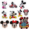 Jacken Patches Micky 10 pcs, Flicken zum Aufbügeln Kinder Micky, Aufbügelflicken Kinder Micky, Aufnäher Bügelflicken Micky, Bügelbild Micky, für Dekorativer Patches, Kleidung Reparatur