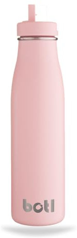 onegreenbottle Evolution Collection Stainless Steel Triple-Walled Isothermal Insulated leakproof Water Bottle, 500ml Hot and Cold Drinks - Marshmallow Pink…BOTL