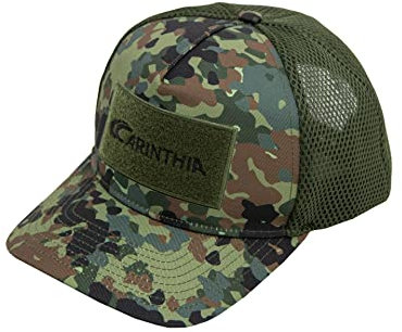 Carinthia Tactical Base-Cap mit Snapback Verschluss für eine Flexible Größenregelung, Baseball-Kappe Herren Mütze mit Patch-Fläche (Flecktarn)