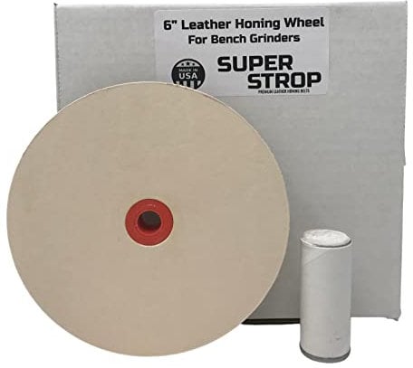 15,2 cm (6 Zoll) Schleifscheibe aus Leder, passend für 15,2 cm (6 Zoll) Schleifmaschinen und Poliermaschinen