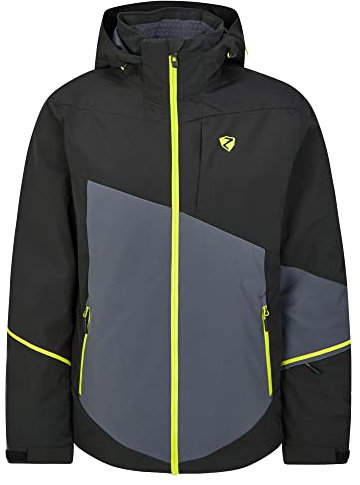Ziener Herren TIMPA Ski-Jacke/Winter-Jacke | warm, wasserdicht, PFC frei, black.ombre, 54