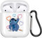 Schön Anime Karikatur Hülle für Airpods 1 & 2 Hülle, Transparent Weiche Silikon Schutzhülle mit Süßes Stitch Muster Stoßfest TPU Case Kompatibel mit AirPods 2/1, 05