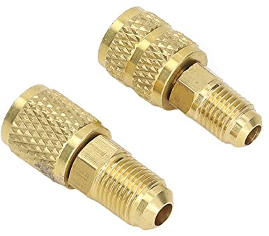 Attatore Aria Condizionata Refrigerazione Rame, R22 Connettore Attatore Refrigerazione Attatore Per Refrigerante R410 Ad Alta R410 1/4 Maschio a 5/16 Femmina