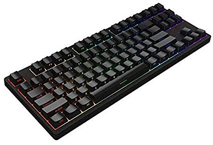 Mechanical Gaming Keyboard RGB LED Backlit Wired Keyboard for Windows Gaming PC (87 Keys) (Color : Red Switch)