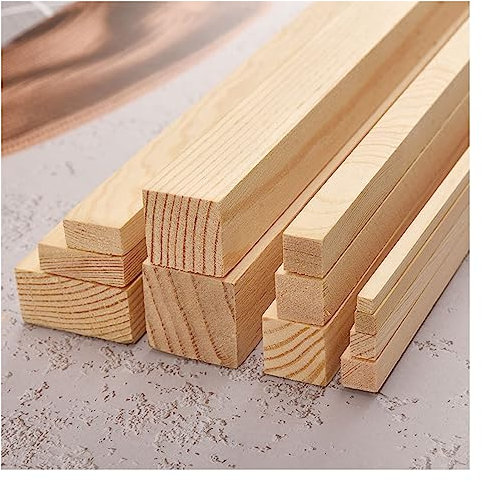 LVLDAWA Holzdübelstangen, Unbehandelte Hartholzstäbchen, Easy DIY Färben Holzdübel Für Schnitzarbeiten DIY Modelle, Leicht Zu Schneiden (Farbe : Legno, Größe : 6X20CM-22PCS)