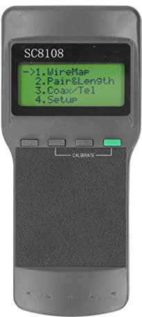 OUSIKA Network Wire Tester SC8108 Network Cable Meter Wire Tester Tool con funzione di prompt audio for cavo coassiale 5E 6E e linea telefonica Analizzatori